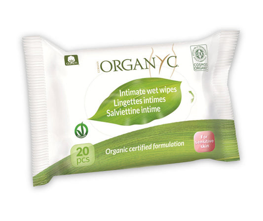 Organyc Wet Wipes 20pc