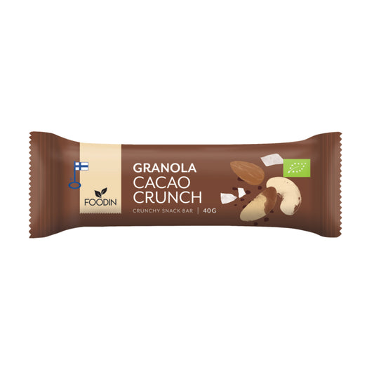 Foodin Granola Bar Cacao Crunch Organic 40g