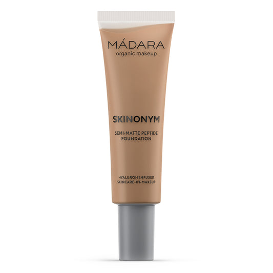 MADARA SKINONYM Semi-Matte Peptide Foundation, #65 WARM TAN 30ml