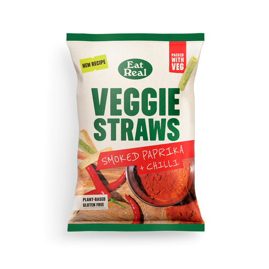 Eat Real Veggie Straws Smoked Paprika & Chili 110g