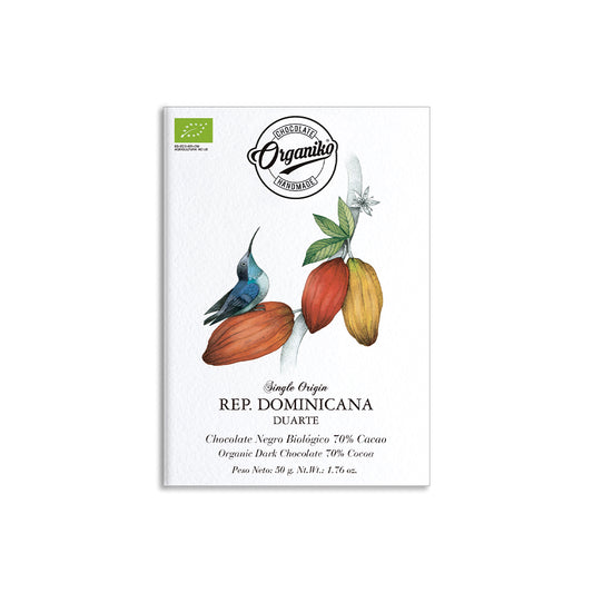 Organiko Dominican Rep. - Dark chocolate 70% cocoa 50g