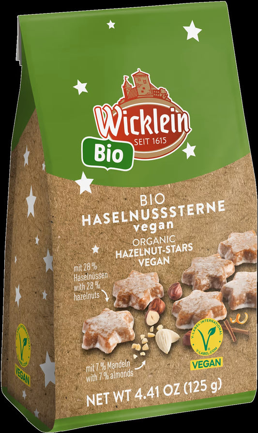 Wicklein Hazelnut Stars 125g