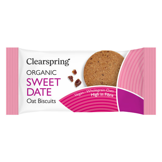 Clearspring Organic Sweet Date Oat Biscuits 40g