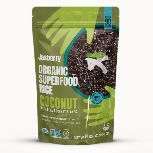 Jasberry Organic Superfood Rice & Coconut (Ready to eat) 200g