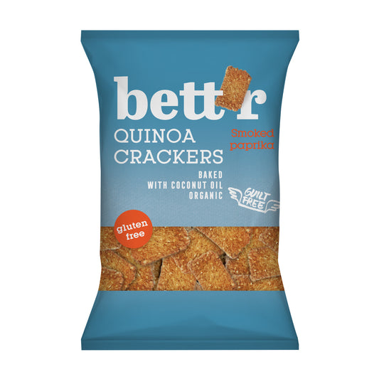 Bett’r Quinoa Crackers Smoked Paprika 100g