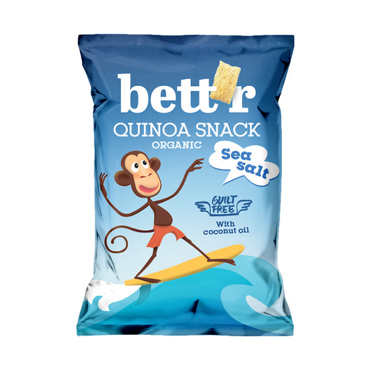 Bett’r Quinoa Snacks Sea Salt 50g