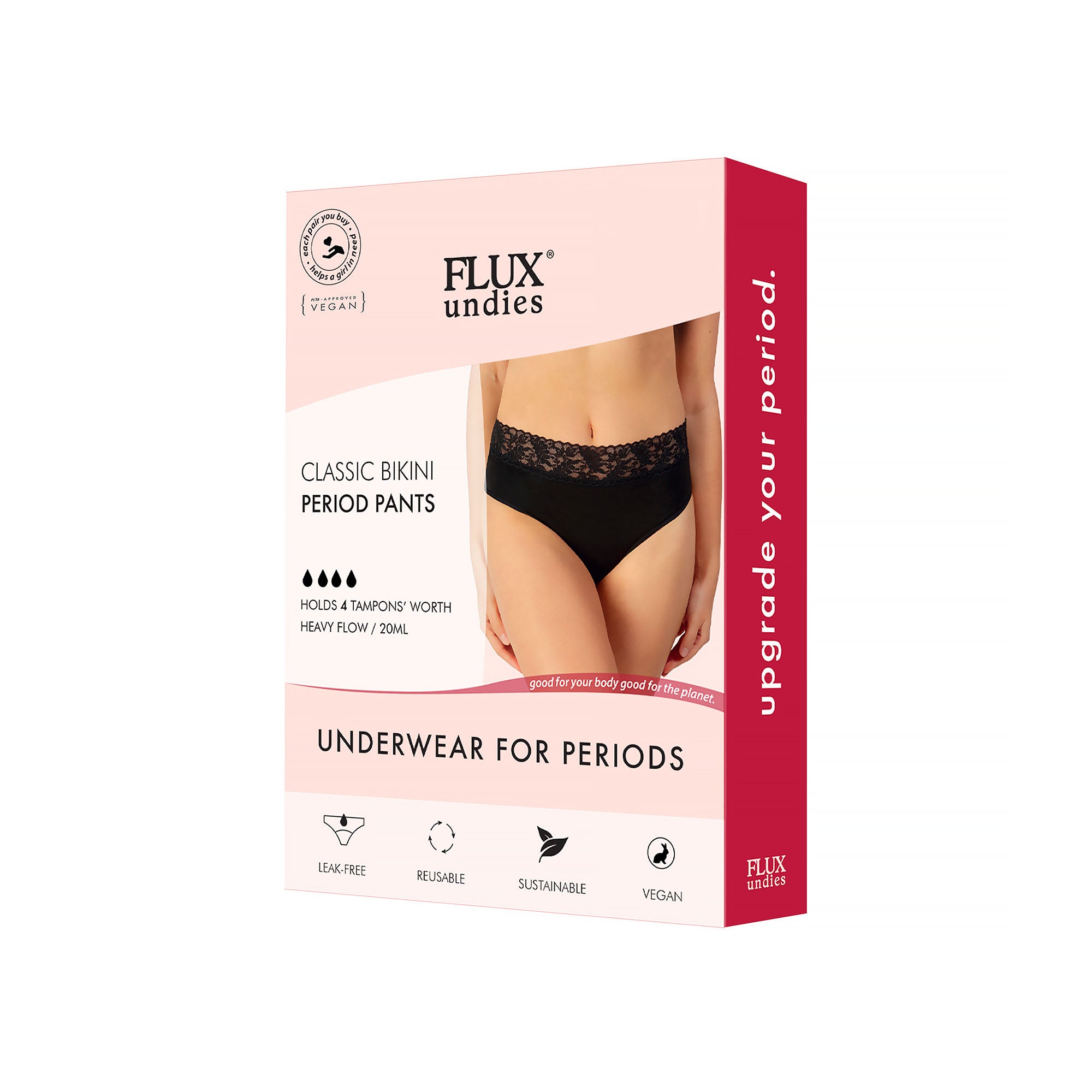 FLUX Lace Waist Period Panties - Heavy