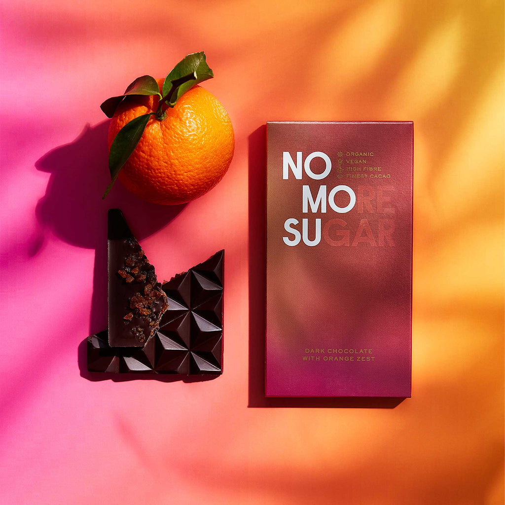 NOMOSU Dark Chocolate Bar with Orange Zest 90g