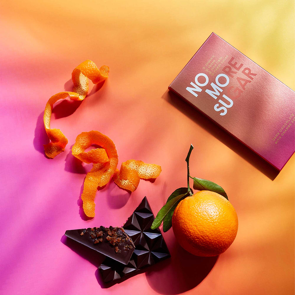 NOMOSU Dark Chocolate Bar with Orange Zest 90g