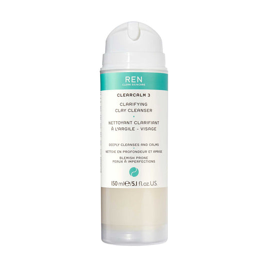 REN ClearCalm 3 Anti-Blemish Clay Cleanser 150ml