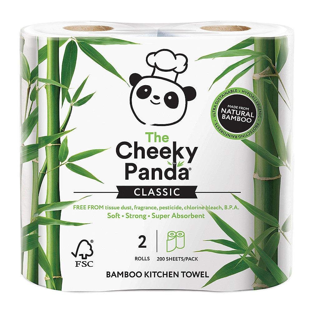 The Cheeky Panda - Gibraltar - Plastic free Kitchen Towels 🌍🐼 . Made from  100% long and strong bamboo fibres that are kind to your skin and tough on  mess without leaving